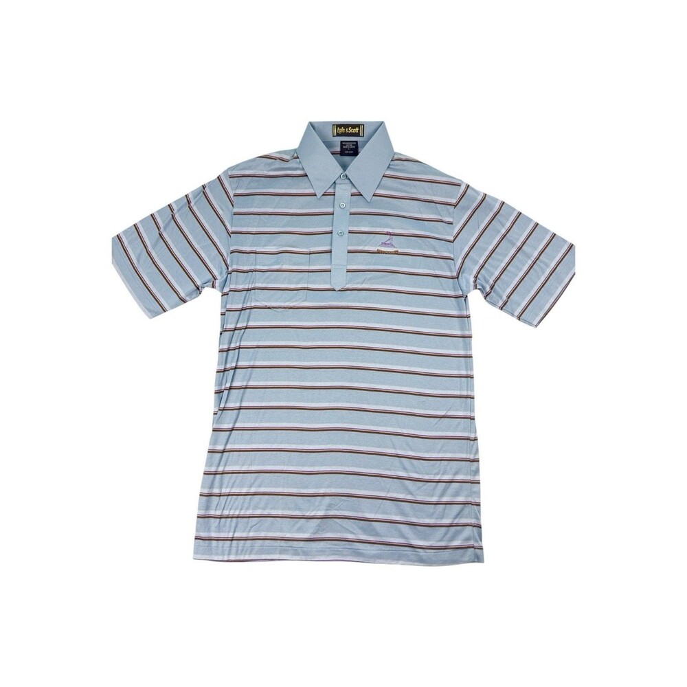 Lyle & Scott Happy Hollow Club Golf Polo Shirt L Japan Mercerized Cotton NWT